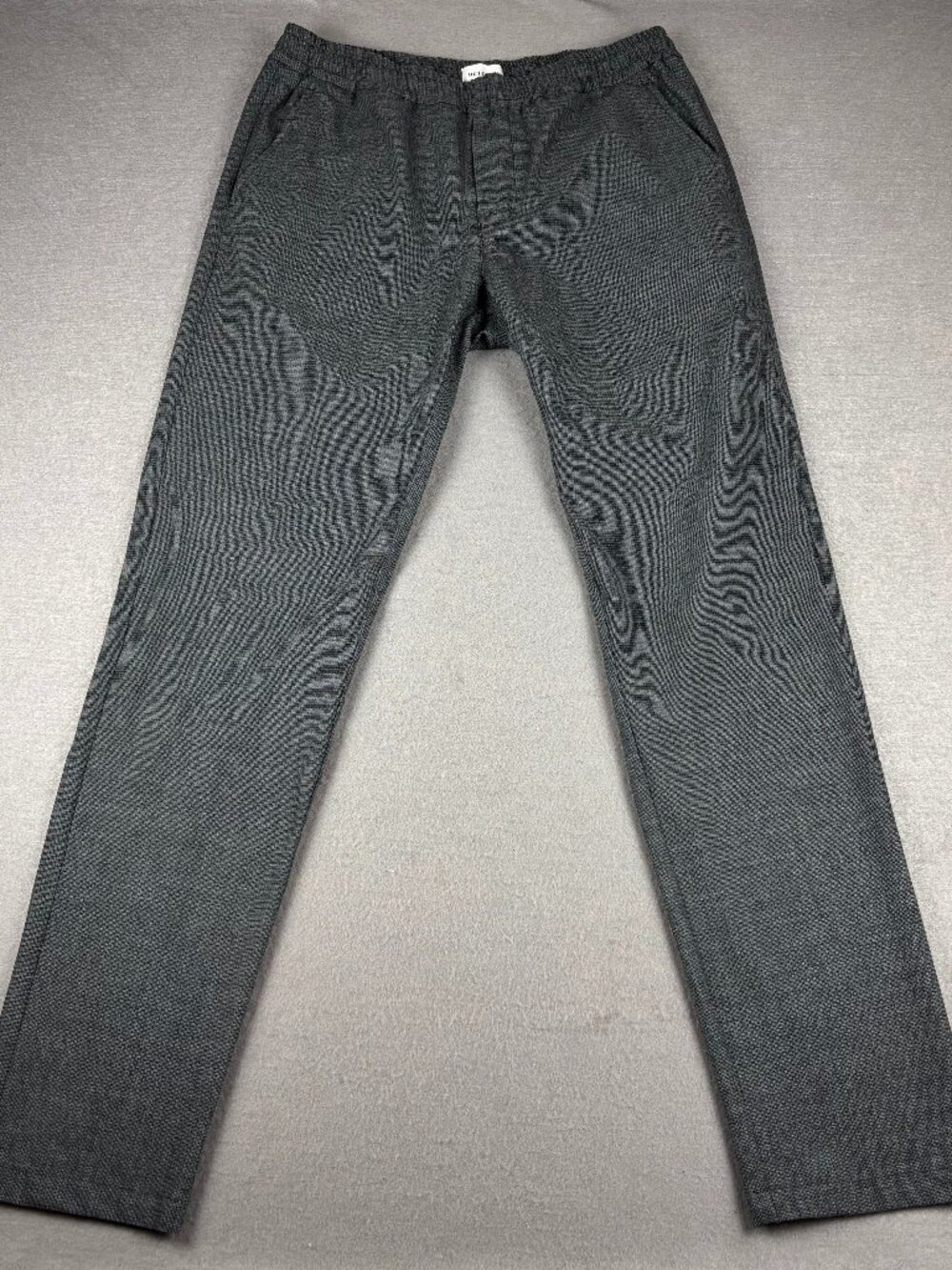 Octobre Éditions Men’s L Grey Blue 96% Wool Drawstring Tailored Trousers
